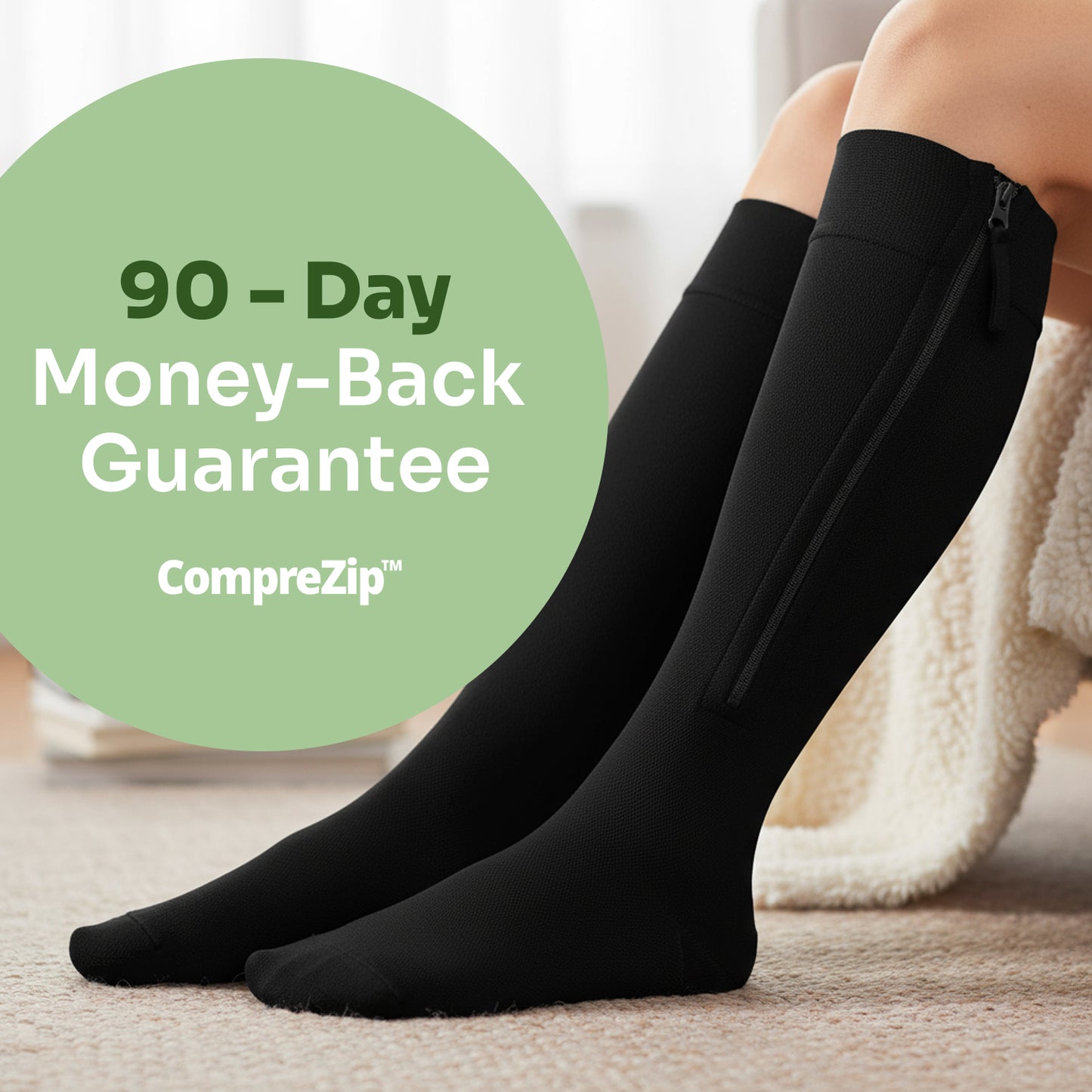 CompreZip™ Zipper Compression Socks