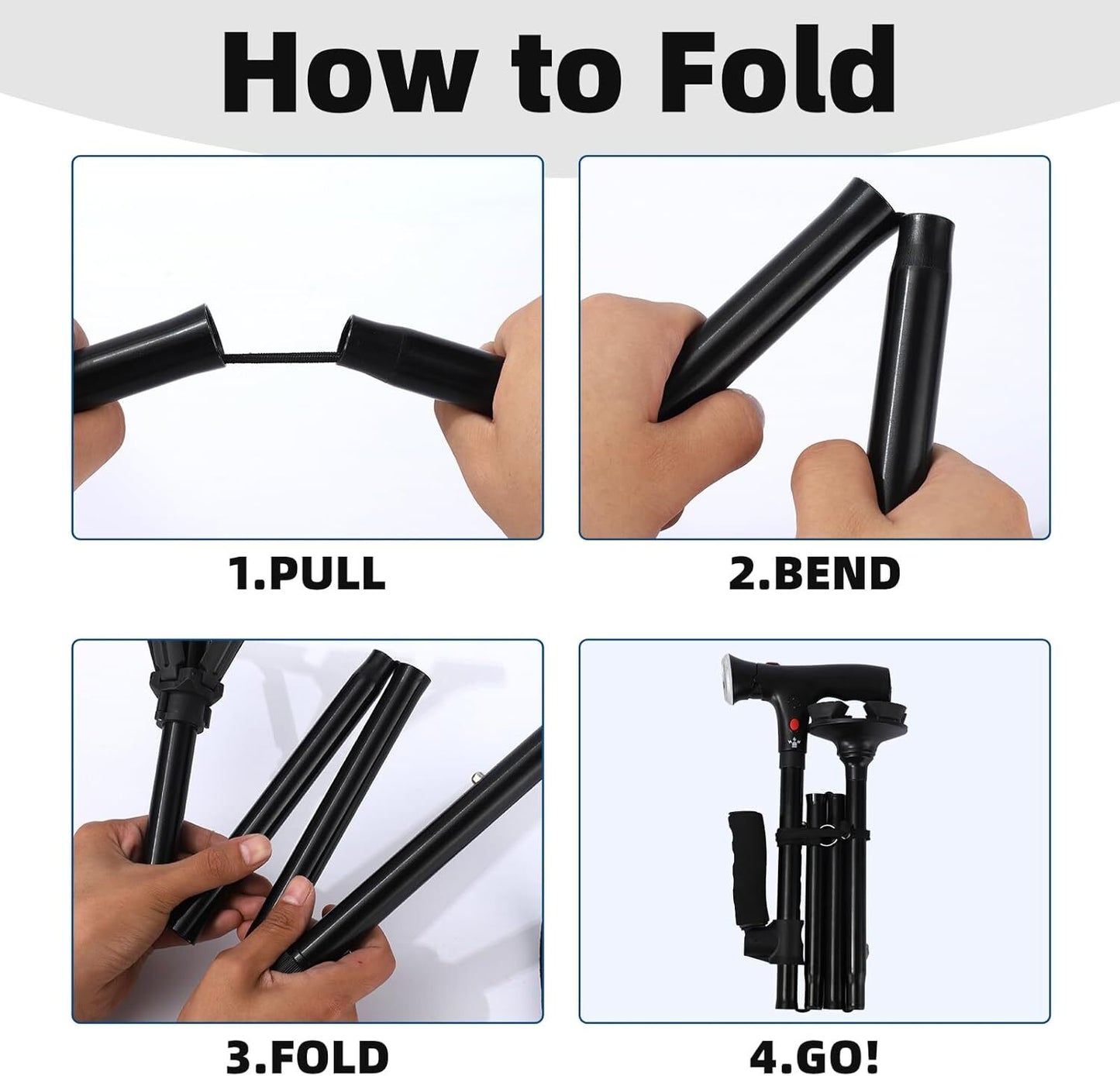 SteadyStand™ 2.0 Foldable Walking Cane